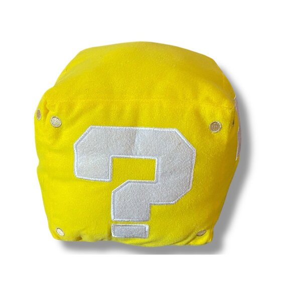 Nintendo Super Mario Bros Wii Question Mark Coin Block Box 7" Sound Plush 2010 - Picture 4 of 6